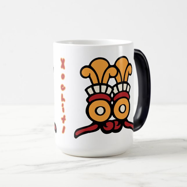 Aztekiska kalenderdagen 20 - Xochitl Magisk Mugg (Framsida höger)