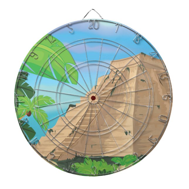Aztekpyramid Darttavla (Framsidan)