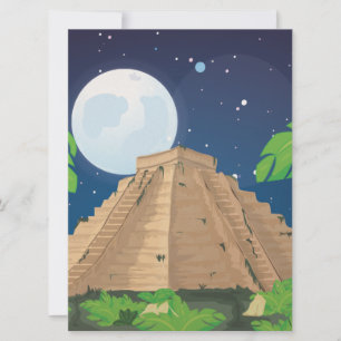 Aztekpyramid Inbjudningar
