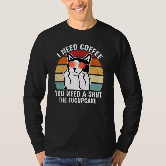 Azuco   Coffee Cat T Shirt (Framsida)