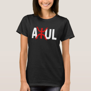 Azul Amazigh tifinagh symbol Tamazirt tamazgha fla T Shirt