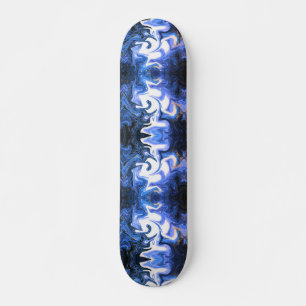 azul con blanco mini skateboard bräda 18,5 cm