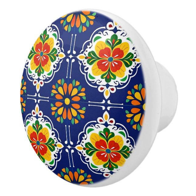 Azul Flor Mosaik  Knopp (Höger)