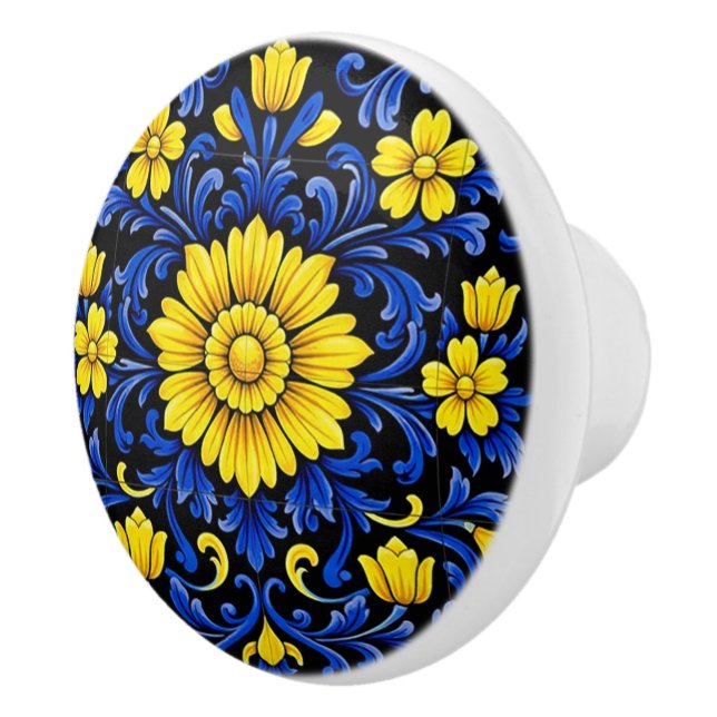 Azul Flor Noite Knopp (Höger)