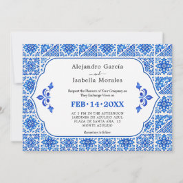 🍋💙 Azul & Limone Romance Fotoupplaga Inbjudningar