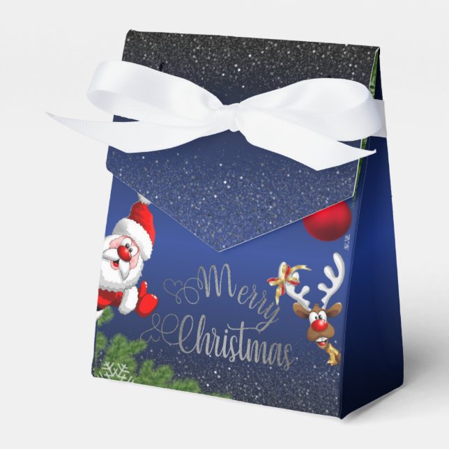  azul Royal degradado de papá Noel Presentaskar (Framsidan Sidan)
