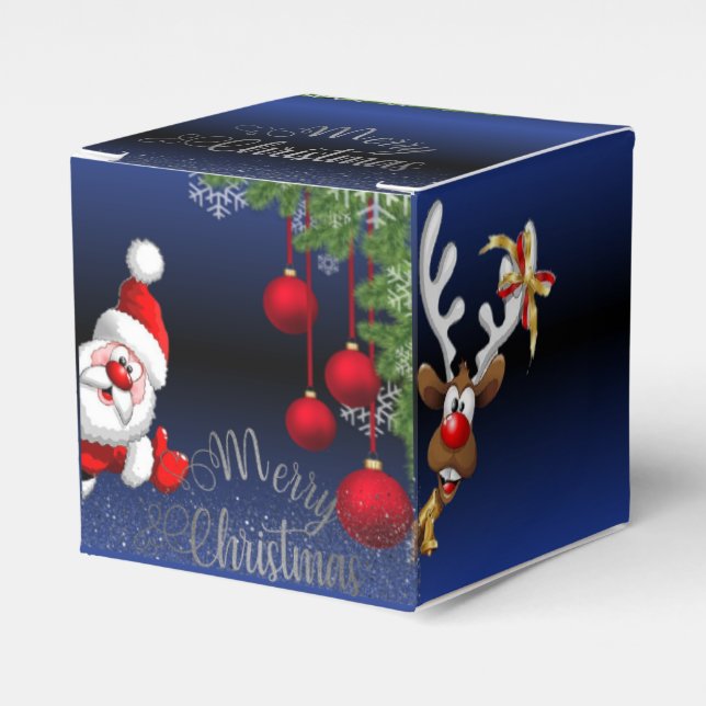   azul Royal degradado de papá Noel Presentaskar (Framsidan Sidan)