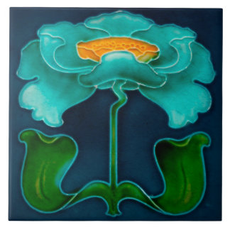 Azulejo Art Nouveau Ceramic Fireplace Wall tile Kakelplatta
