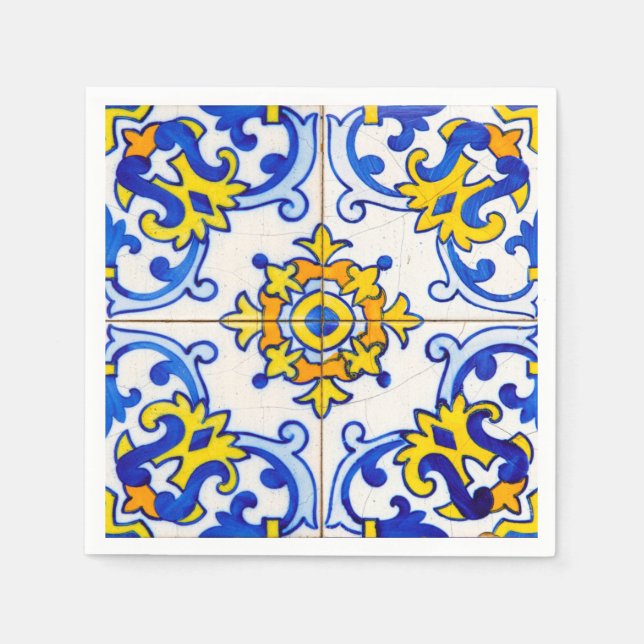 Azulejo Art Tile Pappersservett (Framsidan)
