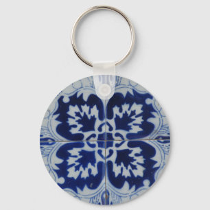 Azulejo belägger med tegel keychain nyckelring