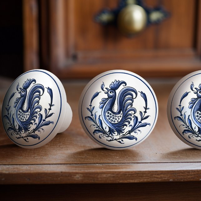 Azulejo Blue Galo de Barcelona Tupp Animal Knopp (Skapare uppladdad)
