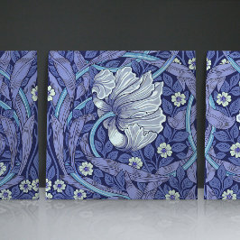 Azulejo Blue Pimpernel Seamless 1/2 William Morris Kakelplatta