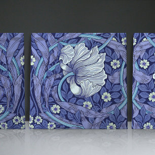 Azulejo Blue Pimpernel Seamless 1/2 William Morris Kakelplatta