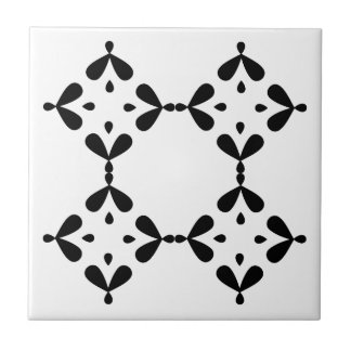 Azulejo de cerámica blanco y negro kakelplatta