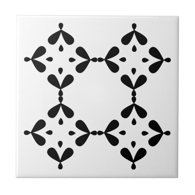 Azulejo de cerámica blanco y negro kakelplatta (Framsidan)
