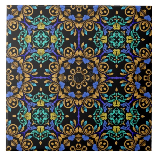 Azulejo de cerámica estilo barroco  kakelplatta (Framsidan)