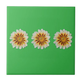 Azulejo Decorativo Verde Flor Minimalista Joaninha Kakelplatta