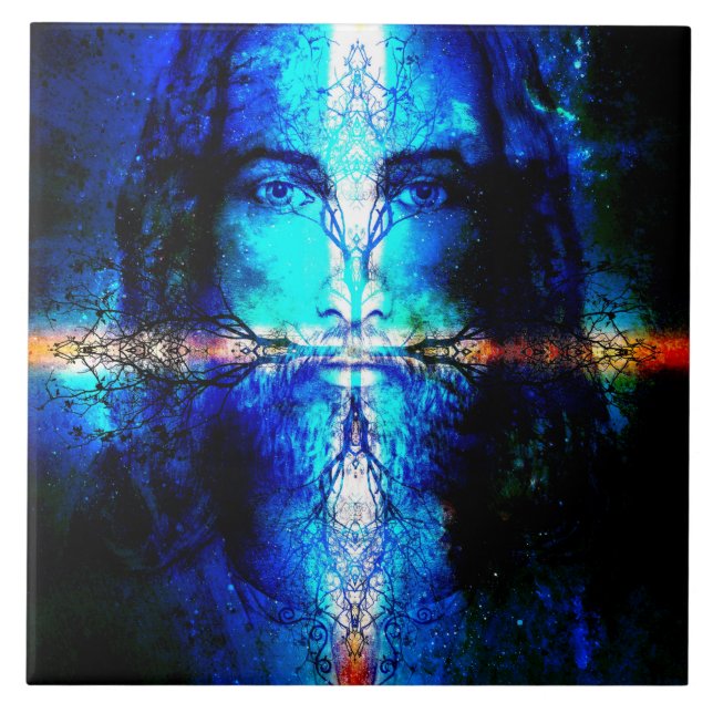 Azulejo Jesus Cristo Árvore da Vida Kakelplatta (Framsidan)