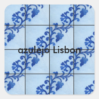 azulejo Lisbon Fyrkantigt Klistermärke