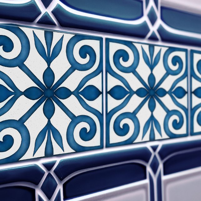 Azulejo Lissabon Mönstrad Talavera Keramisk Design Kakelplatta (Skapare uppladdad)