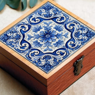 Azulejo Lissabon Patterned Talavera Ceramic Design Kakelplatta