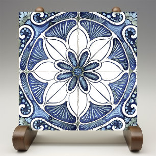 Azulejo Lissabon Patterned Talavera Ceramic Design Kakelplatta