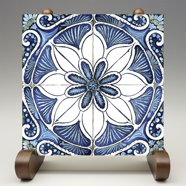 Azulejo Lissabon Patterned Talavera Ceramic Design Kakelplatta (Skapare uppladdad)