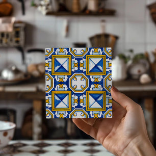 Azulejo-mönster Äkta portugisiskt hemaccent Kakelplatta