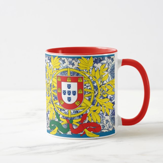 Azulejo Mugg med portugisisk Vapensköld (Höger)