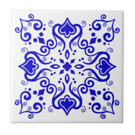 Azulejo Portugals Blue White A01 Kakelplatta