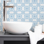 Azulejo Portugals Medelhavsljusblå vit Kakelplatta<br><div class="desc">Snyggt Portugisiska stil mönster keramisk bricka ljusblå mönster på vit bakgrund. Perfekt för en ny del av havet känns inredingsdesign eller ryggstödsutgjutelse.</div>