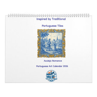 Azulejo Romance Portugisisk Konstkalender 2026 Kalender