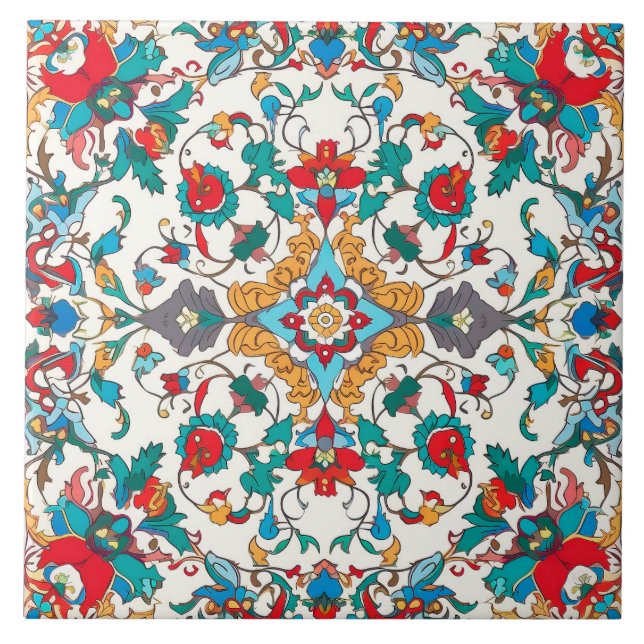 Azulejo Stil Ceramic Tile. Kakelplatta (Framsidan)