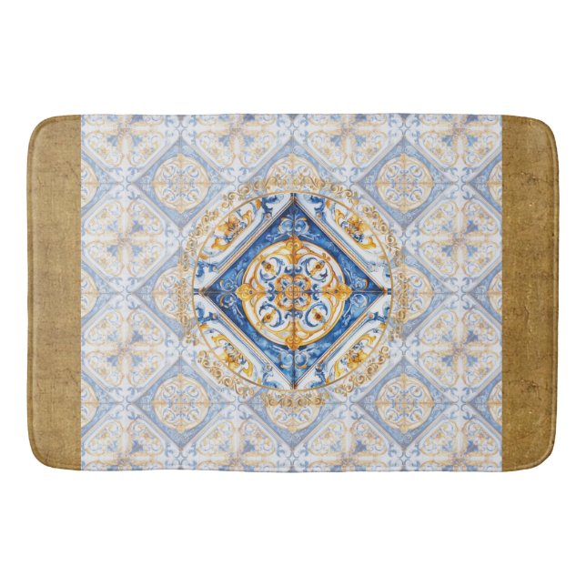 Azulejo Talavera Florentine Tile Se Bath Mat Badrumsmatta (Framsidan)