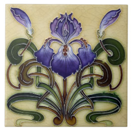 Azulejo Tile art nouveau stil dekorativ eldplak Kakelplatta