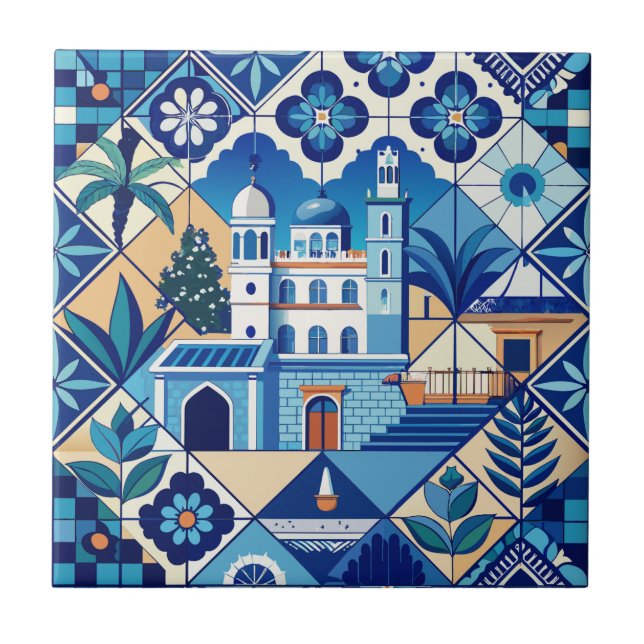 Azulejo Tiles Mönster Kakelplatta (Framsidan)