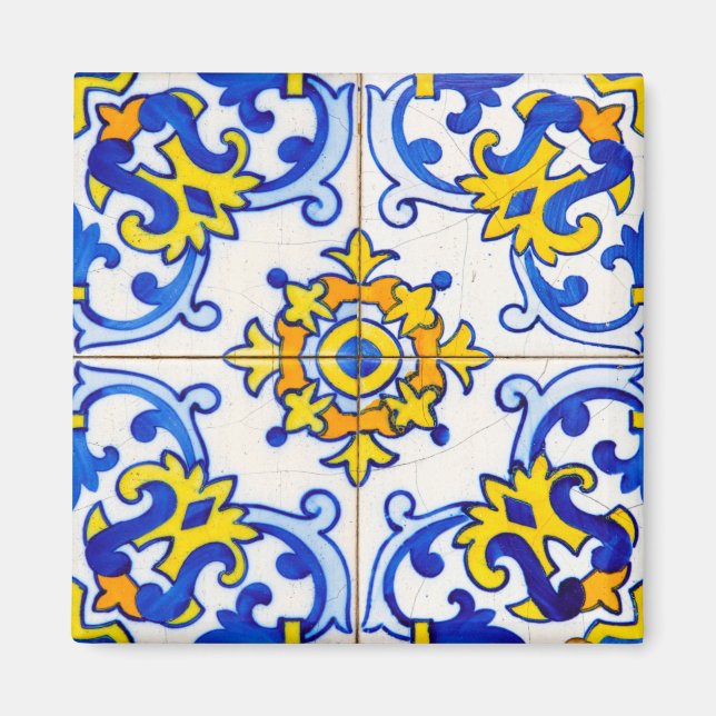 Azulejo Wall Mural Tile Kkök Magnet (Framsidan)