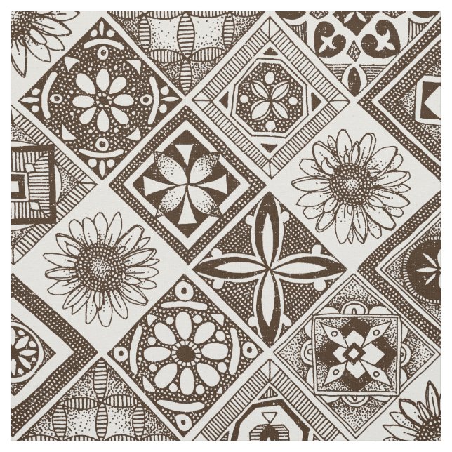 azulejos choklad tyg (Provkarta)