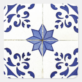 Azulejos Fyrkantigt Klistermärke