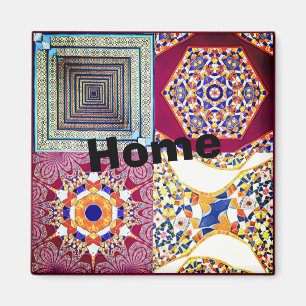 Azulejos Geometric Tiles med en CG-vrid Magnet