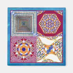 Azulejos Geometric Tiles med en CG-vrid Magnet