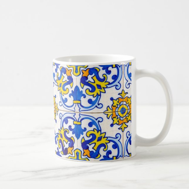 Azulejos Konst av portugisiska keramiska plattor Kaffemugg (Höger)