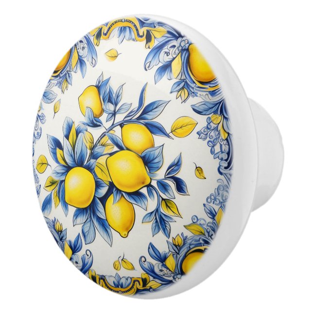 💙 💛 Azulejos Lemon Garland Knopp (Höger)