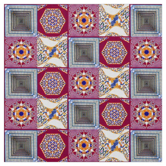 Azulejos med modern vrid tyg (Provkarta)