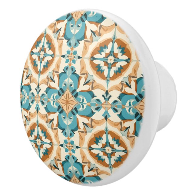 💙 💛 Azulejos Mocha Lisboa Knopp (Höger)