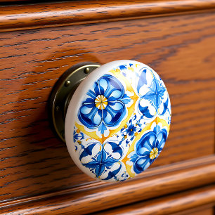 💙 💛 Azulejos Porto Bloom Knopp