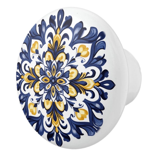 💙 💛 Azulejos Porto Radiance Knopp (Höger)