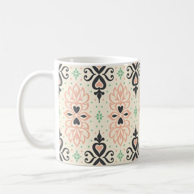 Azulejos portugal, sömlös mönster kaffemugg (Vänster)