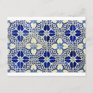 Azulejos, portugisiska Tiles Vykort