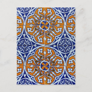Azulejos, portugisiska Tiles Vykort